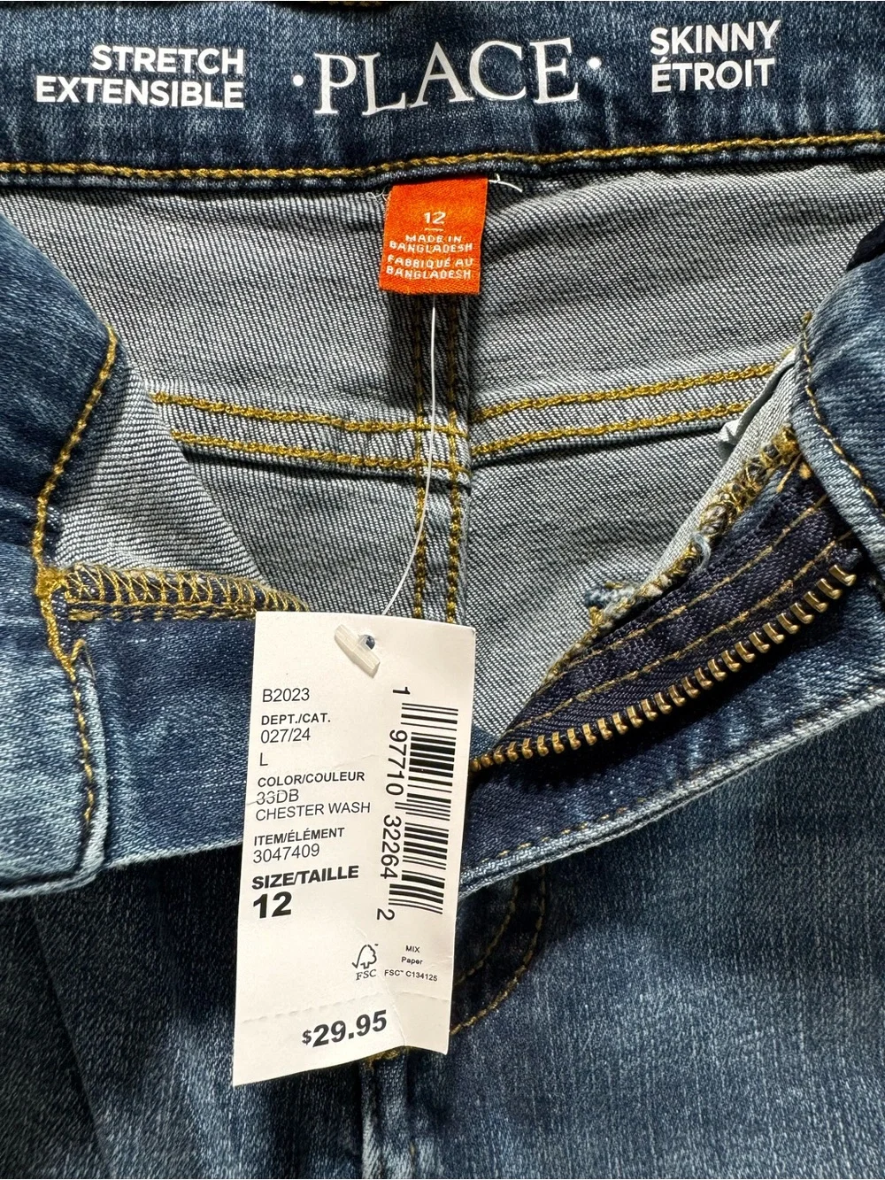 The Children's Place Blue Slim Stretch Jeans